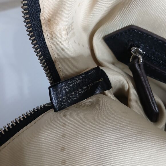 Aimee Kestenberg Leather Handbag  Black Purse Snake Print Metallic Satchel - Picture 12 of 16